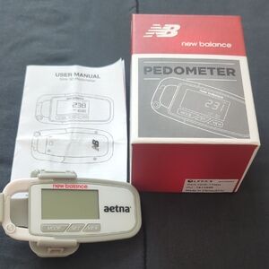 New Balance White Pedometer